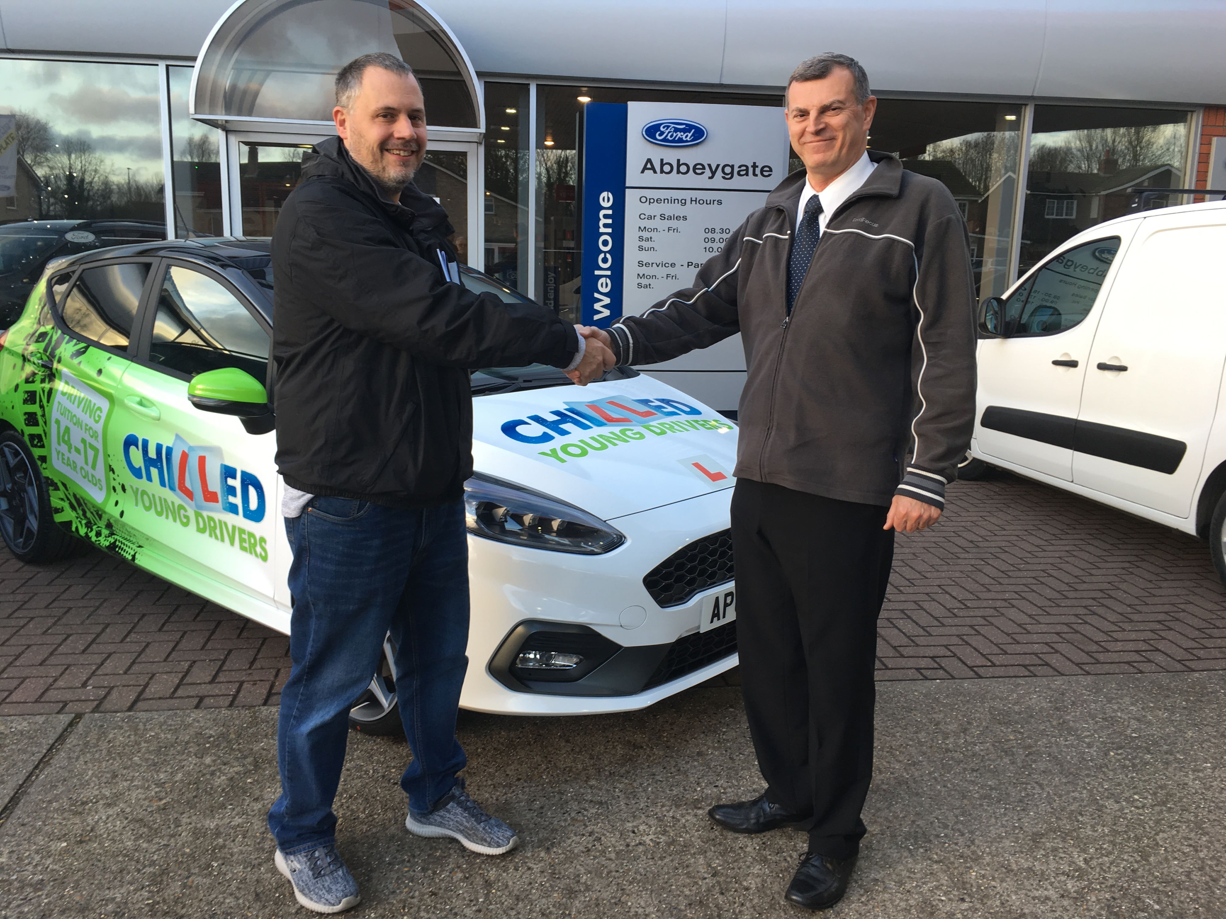 Chilled Driving Tuition Ltd take delivery of a New Ford Fiesta ST-3 for their fleet