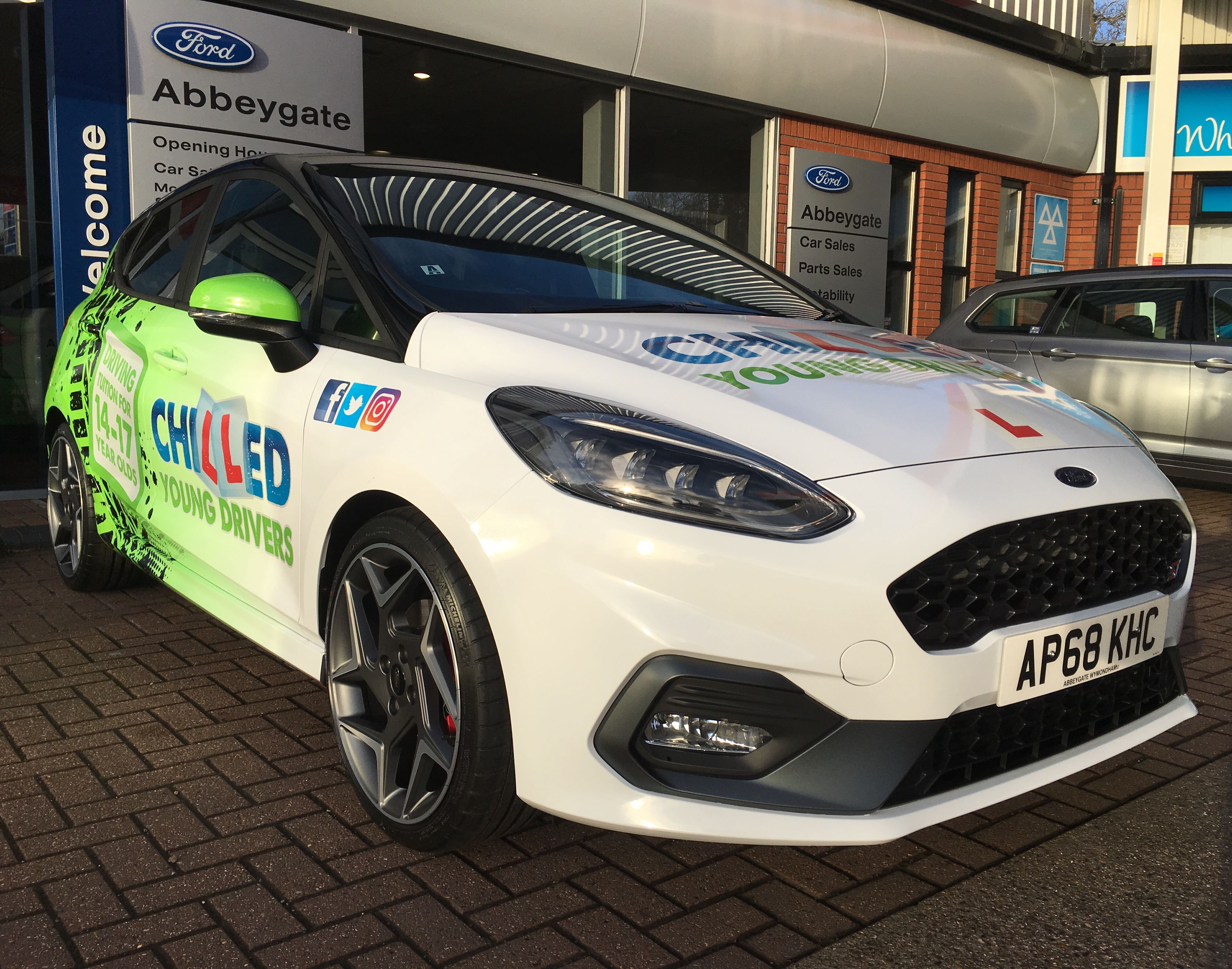 Chilled Driving Tuition Ltd take delivery of a New Ford Fiesta ST-3 for their fleet