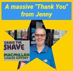 Jenny Braved the Shave for MacMillan Cancer Support