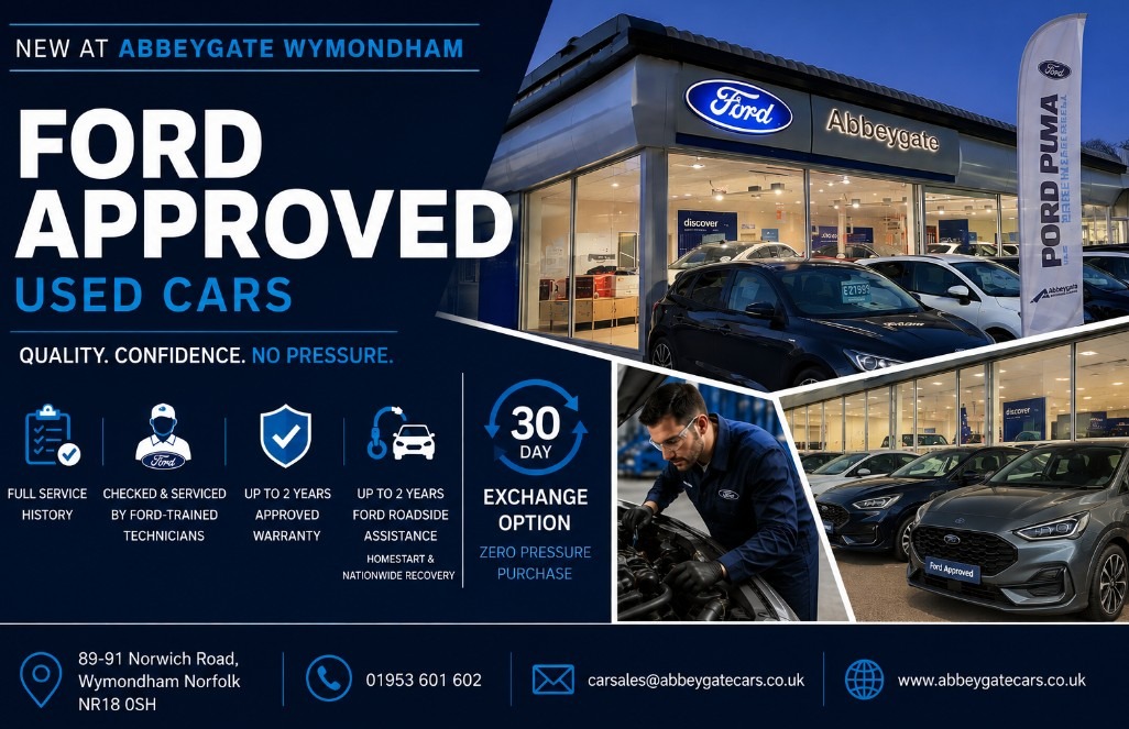 🔵🚗 FORD APPROVED USED CARS HAVE ARRIVED AT ABBEYGATE WYMONDHAM! 🚗🔵